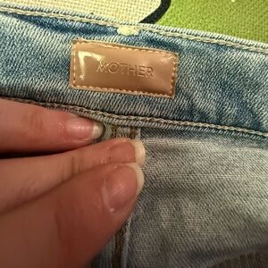 MOTHER Jeans Hustler Ankle Fray in Au Revoir
